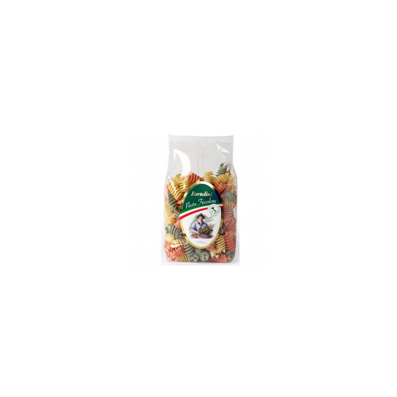Fusilli Tricolor 500gr. Bartolini. 12 Unidades