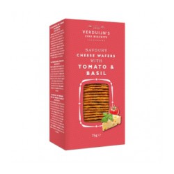 Wafers con Queso, Tomate y Albahaca 75gr. Verduijn's. 12 Unidades