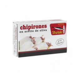 Chipirones en Aceite de Oliva OL-120, 8/10u. Dardo. 50 Unidades