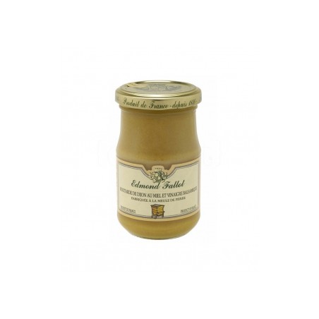 Mostaza de Dijon con miel y vinagre balsámico 210gr. Edmond Fallot. 12 Unidades