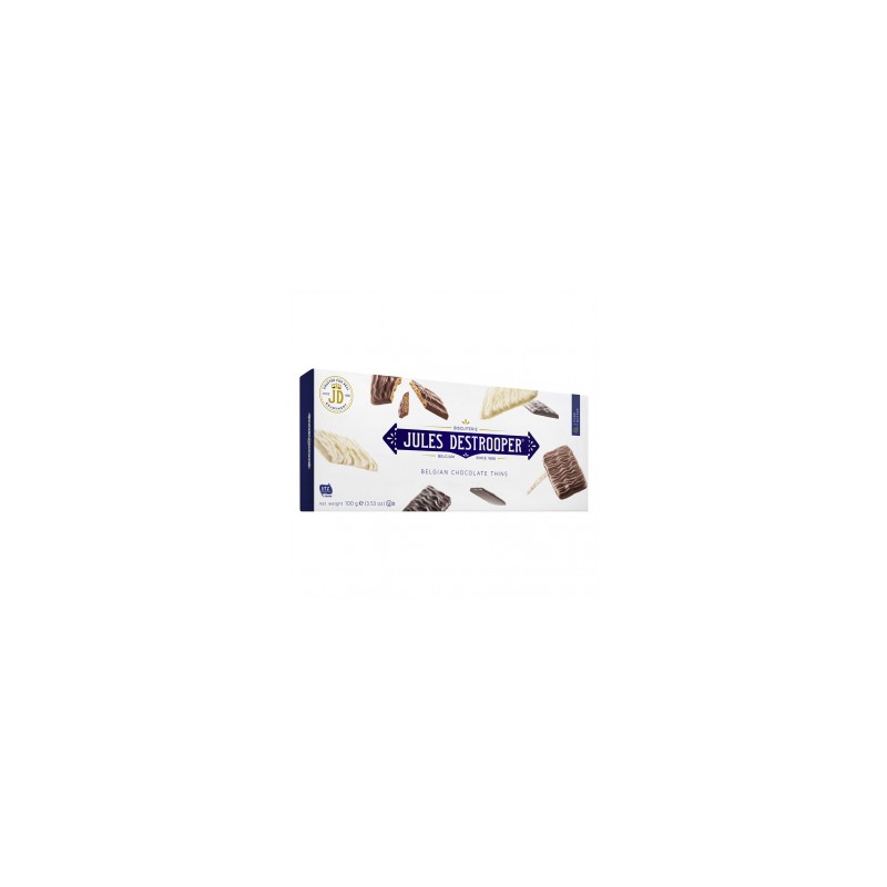 Biscuits de Azúcar Cande recubiertos de Chocolate 100gr. Jules Destrooper. 12 Unidades