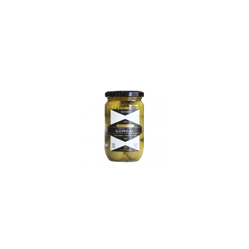 Aceituna Gordal con hueso 280gr. Torre Real. 12 Unidades