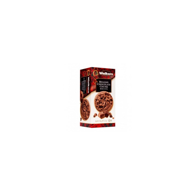 Biscuits con Trozos de Chocolate Belga 150gr. Walkers. 12 Unidades