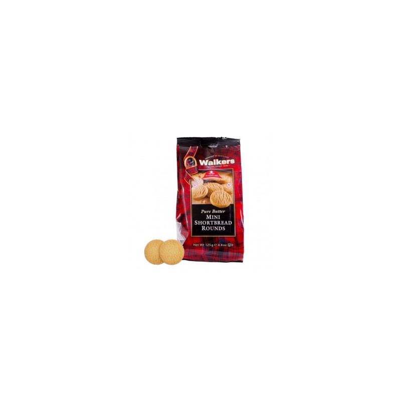 Shortbreads Rounds de Mantequilla Mini 125gr. Walkers. 12 Unidades