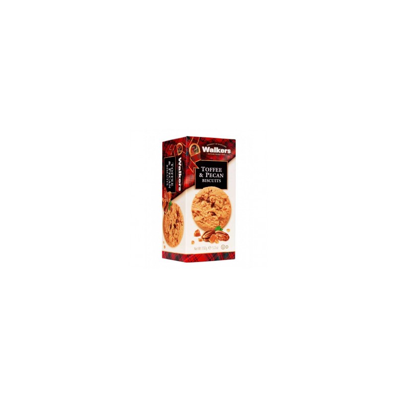 Biscuits de Caramelo y Nueces Pecanas 150gr. Walkers. 12 Unidades