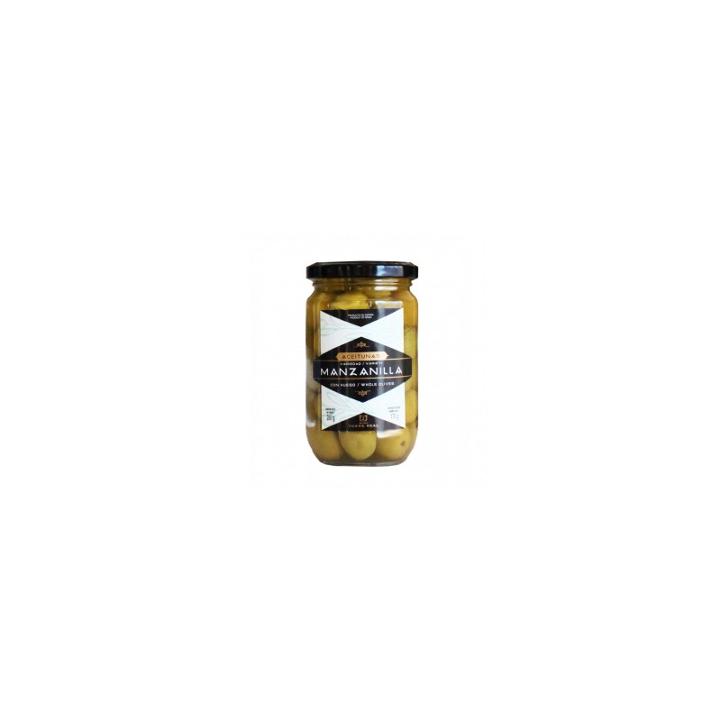 Aceituna Manzanilla con hueso 280gr. Torre Real. 12 Unidades