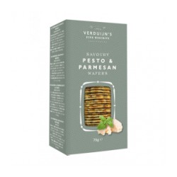 Wafers con Parmesano y Pesto 75gr. Verduijn's. 12 Unidades