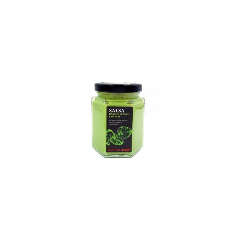 Crema de Rábano blanco con Wasabi 160ml. Gourmet Leon. 12 Unidades