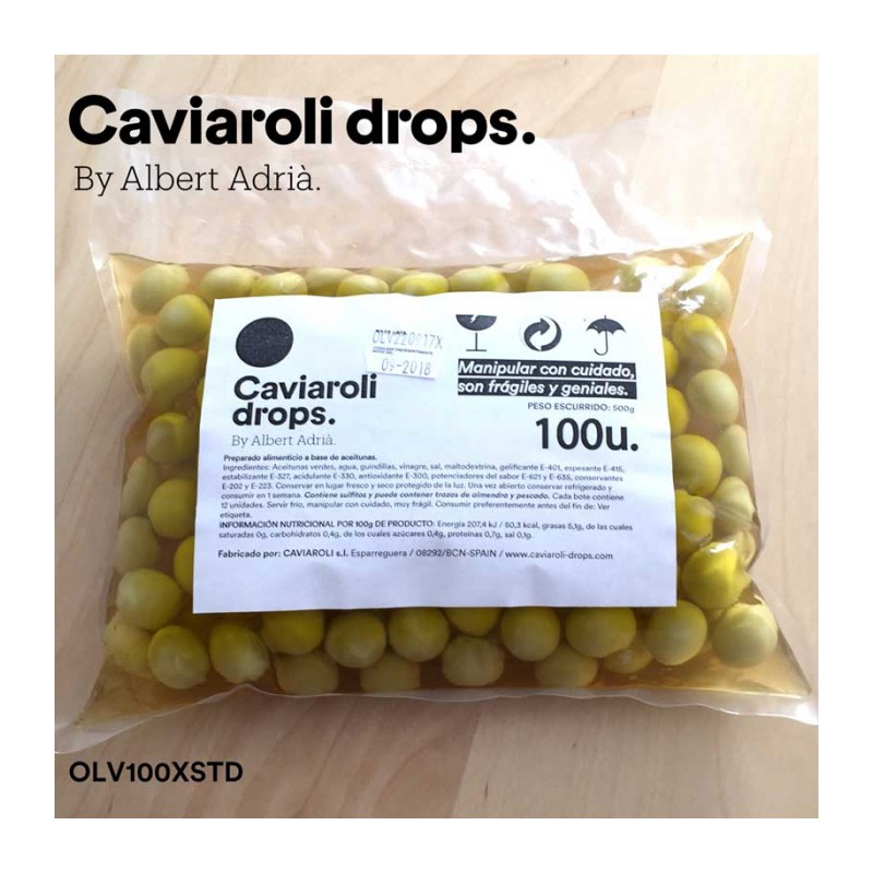 ESFERIFICACIONES CAVIAROLI DROPS OL.VERDE 500G 10 (1 U)