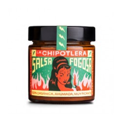 Salsa Fogosa. Salsa Chipotle. Ahumada, muy picante BIO 230gr. La Chipotlera. 6 Unidades