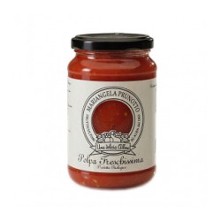 Pulpa de tomate natural cortada a cuadros BIO 340gr. Mariangela Prunotto. 12 Unidades