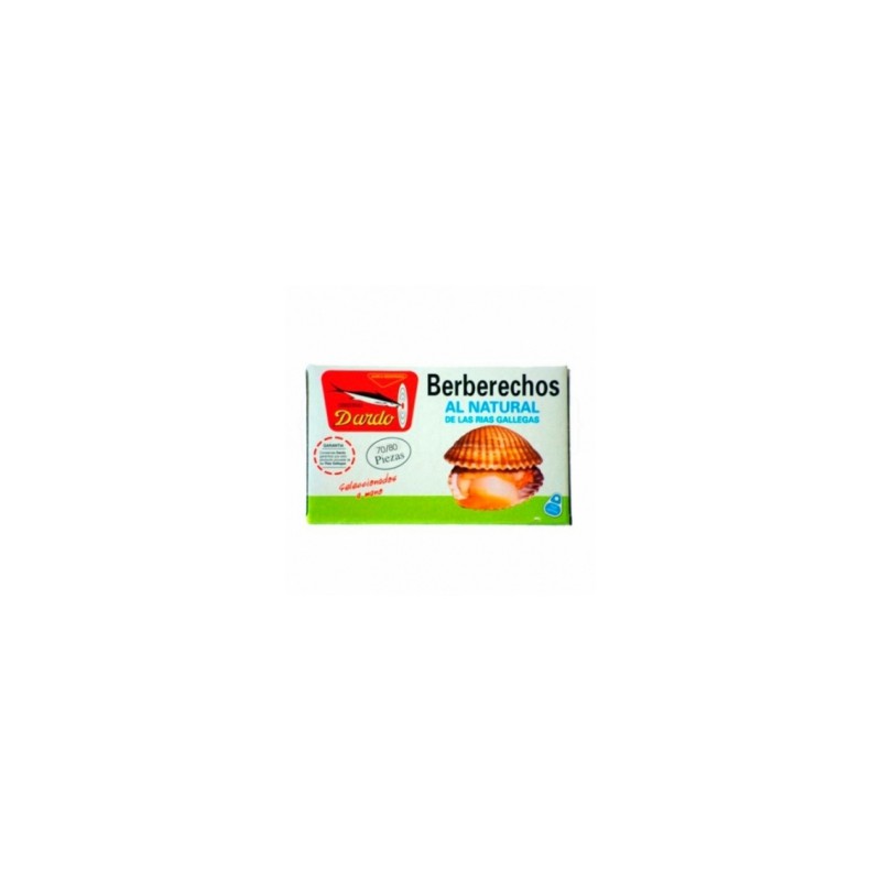 Berberechos al natural de Rias Gallegas OL-120, 70/80u. Dardo. 25 Unidades
