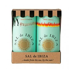 Pack Granito Spicy Cajun & Chili 150gr. Sal de Ibiza. 5 Unidades