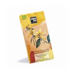 Chocolate con Leche 36% Cacao con Vainilla de Madagascar 70gr. Chocolate Orgániko. 12 Unidades