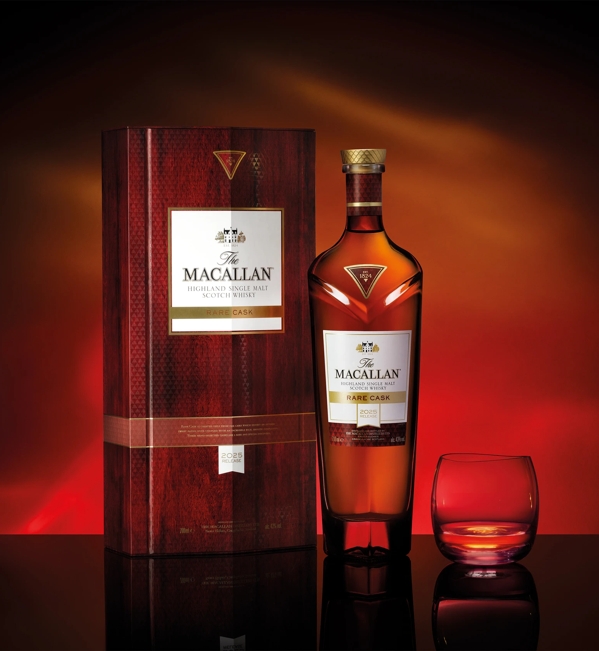 The Macallan Rare Cask bottle and presentation box, illustrative release